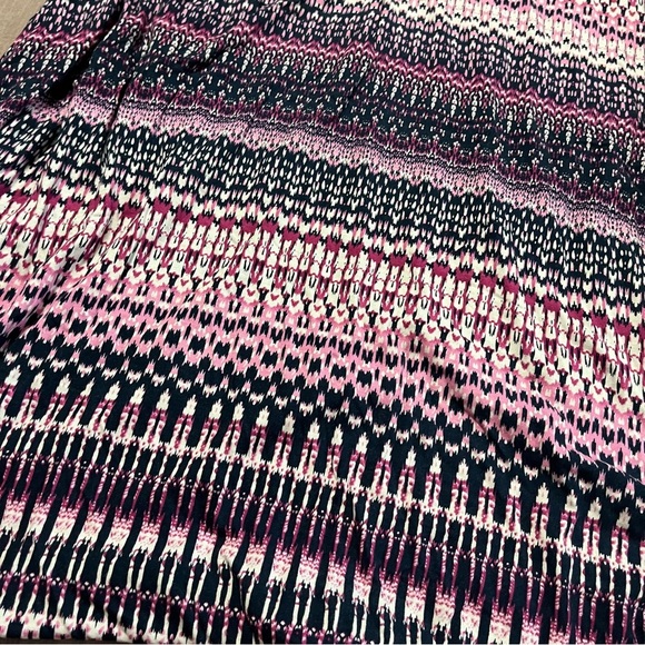 Loveappella Pink Black patterned Maxi Skirt Size XL hippie boho festival ecectic - Picture 3 of 5